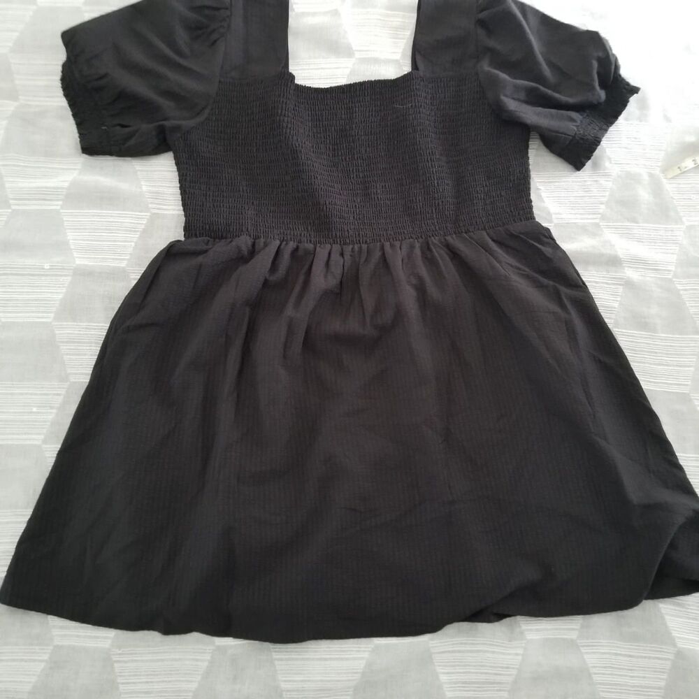 NWT Disturbia Morna Puff Sleeve Mini Dress Black Size 16 - Picture 4 of 8